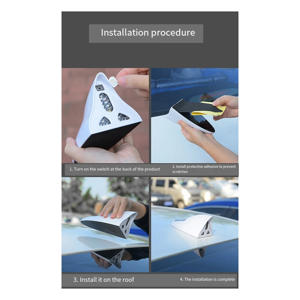 Магнитная автомобильная антенна на солнечной батарее для предотвращения