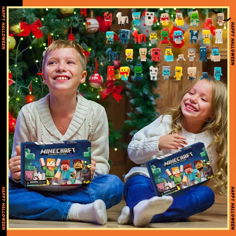 Minecraft Адвент-календарь 24 Шт. Слепая Коробка Мой Мир Строительный Блок Фигурка