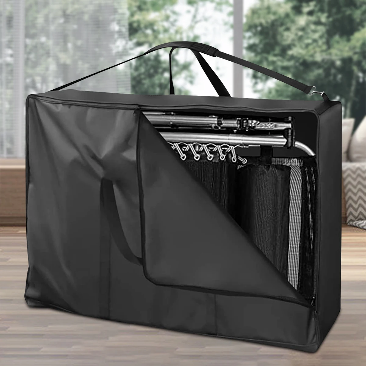 

Furniture Storage Bag 600D Oxford Cloth Large Outside Chair Storage Bag Waterproof Patio Cushion Storage Bag Heavy Duty Chair