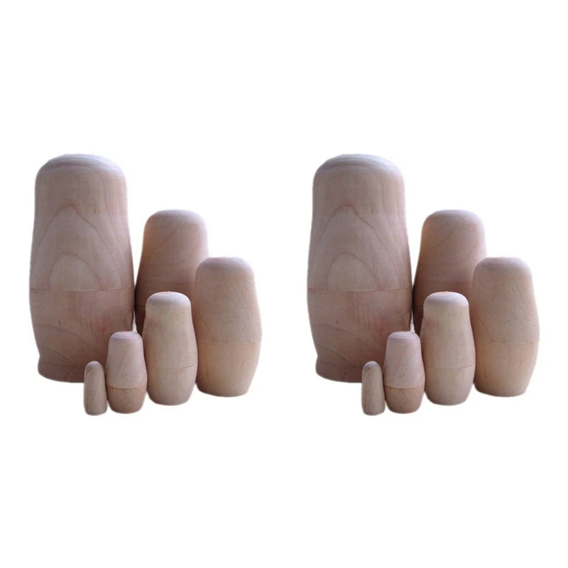 

12 шт., русская нераскрашенная Кукла-матрешка