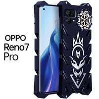 zimon armor aviation aluminum metal bumper phone case for oppo reno 7 6 5 reno7 pro plus powerful outdoor frame shockproof cover