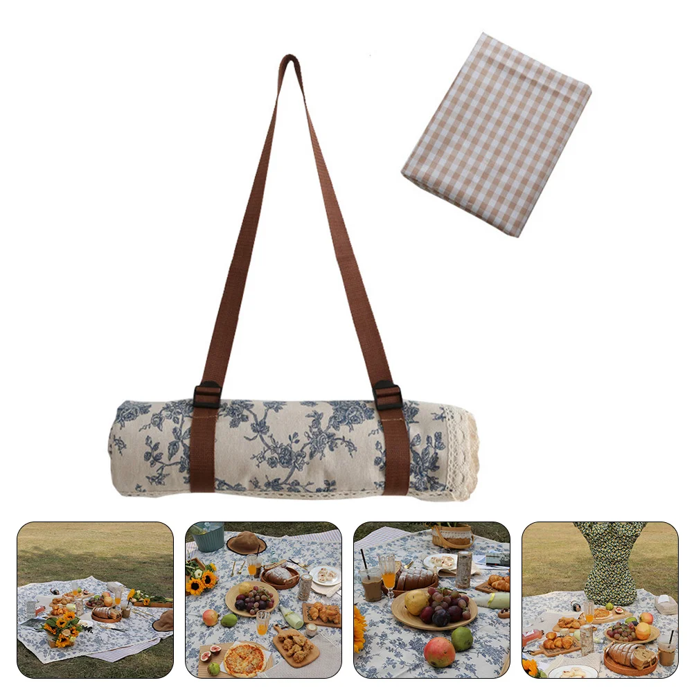 

Picnic Blanket Mat Beach Large Camping Portable Outdoor Handy Grass Lawn Rug Waterproof Foldable Mattress Travel Packable Sheet