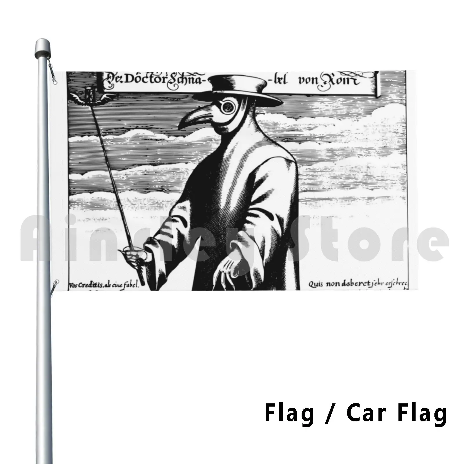 

Plague Medieval Illustration Outdoor Decor Flag Car Flag Plague Black Plague Century Dead Death Horror Medieval