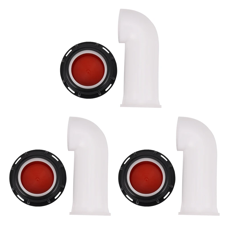 

3X Ibc Tote Tank Drain Cover Extension Spout Hose Nozzle Tap Cap Valve Female Thread
