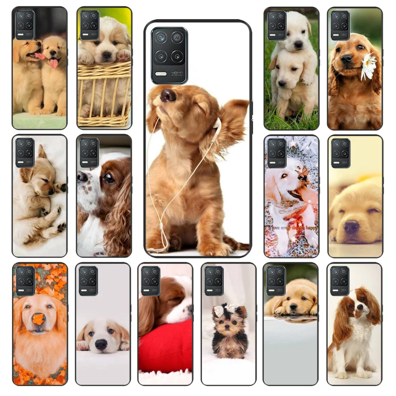 

Cute Puppy Dog Puppies Phone Case for OPPO Realme 8 76 5 C3 C21 C20 C21Y C11 X50 X3 SuperZoom F19 A94 A74 A91 A53S A54 A15 A11