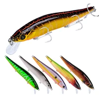1pc minnow fishing lure new plastic fake bait with hook wobbler pesca crankbaits topwater floating hard baits sea fishing tackle