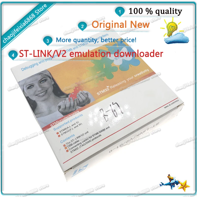 1 шт./лот! T-LINK/V2 ST-LINK V2(CN) ST LINK STLINK эмулятор загрузки Manager STM8 STM32 искусственное