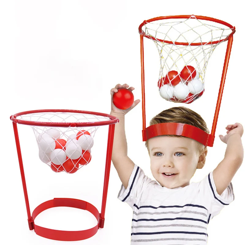 

subbt Children's Outdoor Toys Headband Hoops Basketball Overhead Basketball Parent-child Sports Game Indoor Sport Game Gifts