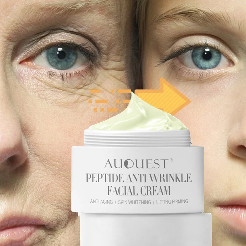 

AuQuest Peptide Anti-Aging Wrinkles Remove FIne Lines Moisturizing Hyaluronic Acid Firming Refining Pore Brightening Cream 30g