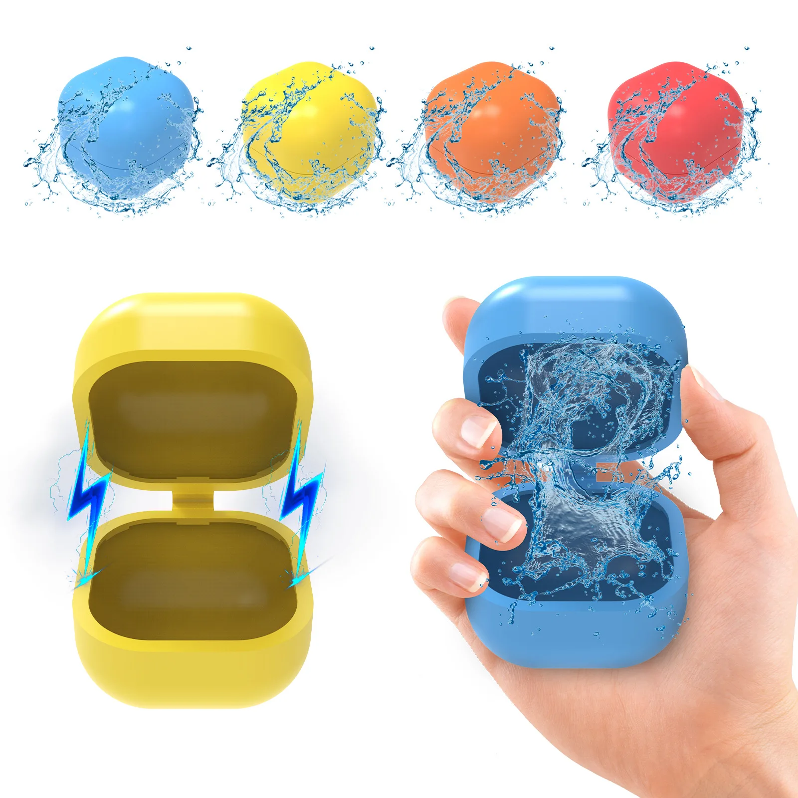 

Reusable No Leakage Water Balloons Summer Refillable Water Balls Splash Balls Kids & Adults Recycled Self-Sealed Filled and Knoc