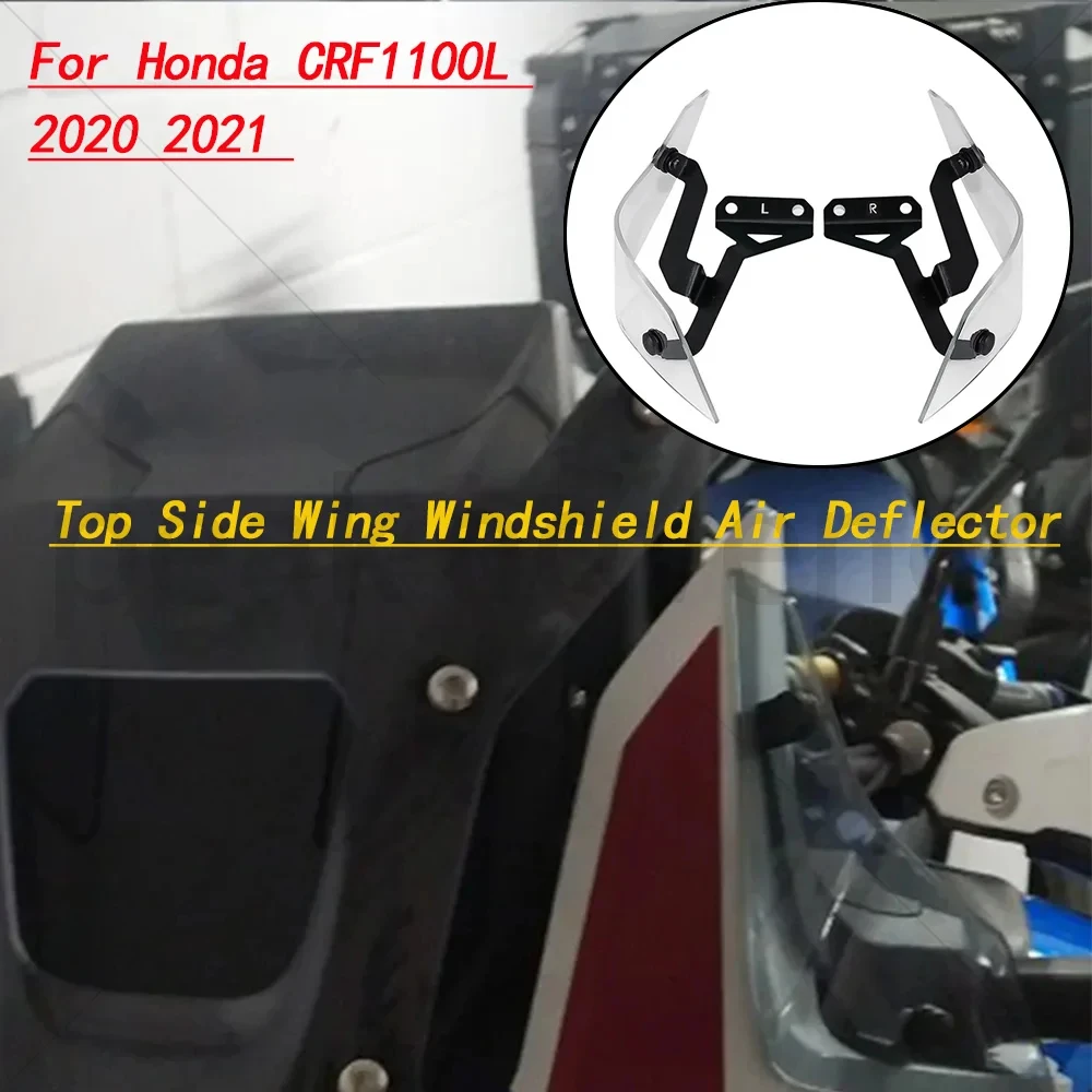 

For Honda CRF1100L 2020 2021 Top Side Wing Windshield Air Deflector CRF 1100 L Accessories Artudatech