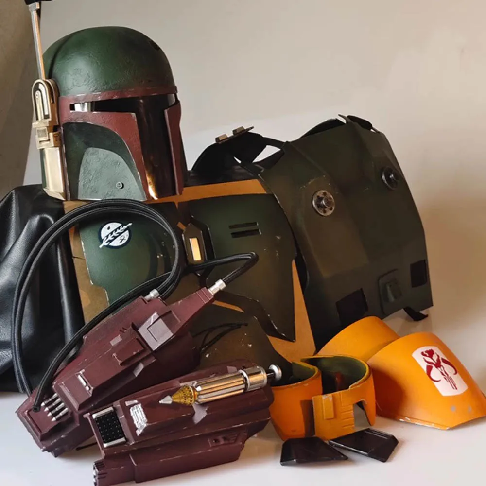 Новый костюм из фильма Фетт Боба для косплея униформа на Хэллоуин карнавал