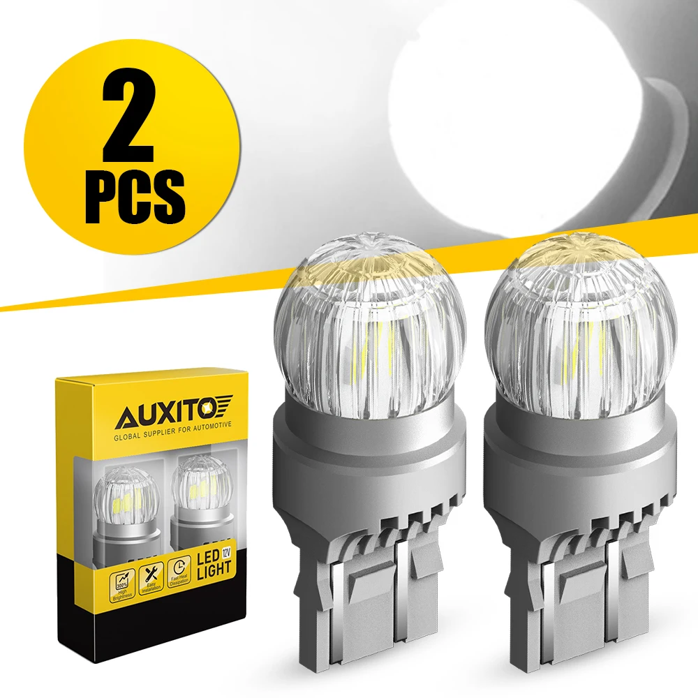 

2x AUXITO T20 7443 7440 W21W W21/5W Светодиодная лампа DRL Парковочный фонарь заднего хода Стоп-сигнал Белый/Красный/Желтый 12 В 360 ° Освещение