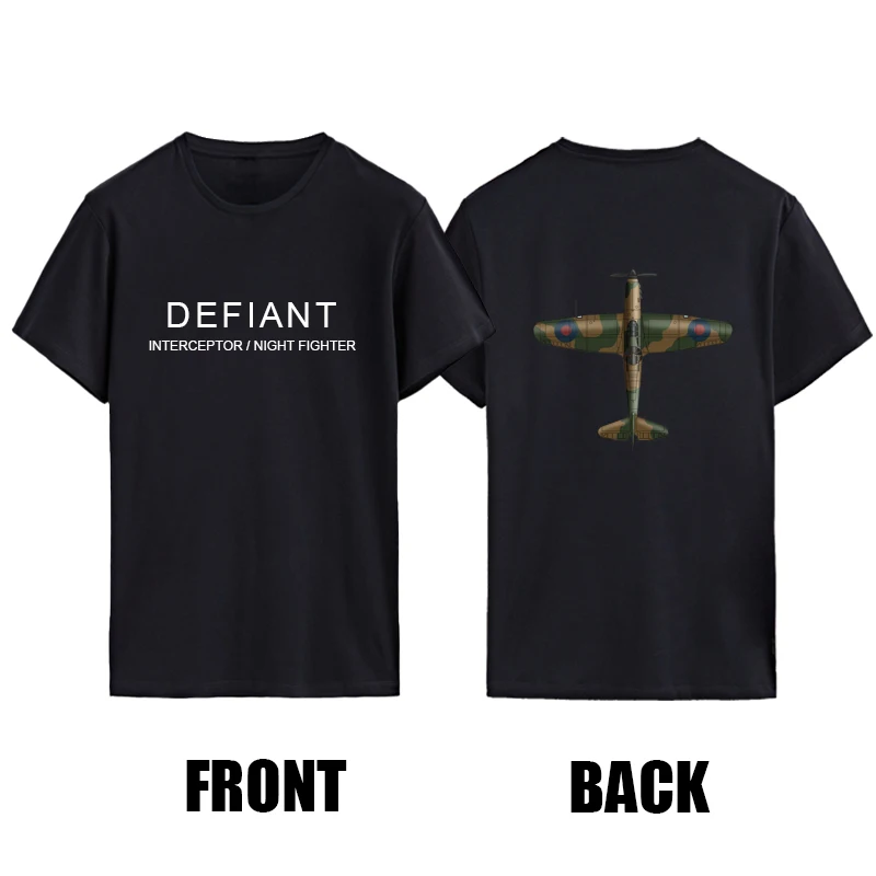

Defiant Interceptor / Night Fighter Cotton T-shirts Comfortable The Weeknd Print Mens Clothes Men's Clothing Novelty Tshirt Tops
