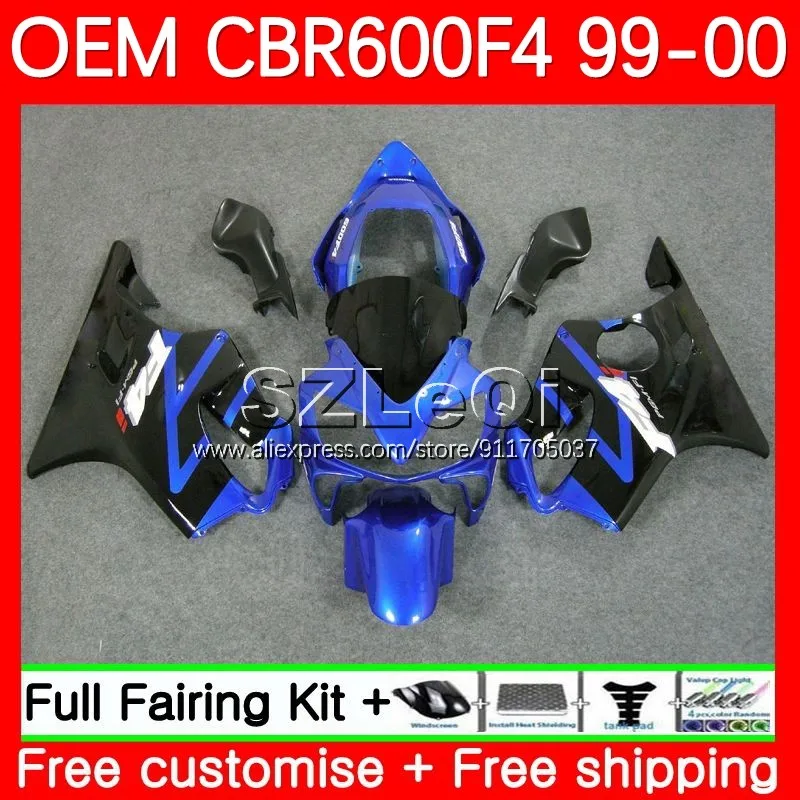 

Injection Body For HONDA CBR 600F4 600CC 600FS 600 F4 FS CC CBR600F4 99 00 CBR600 F4 1999 2000 OEM Fairing 29LQ.32 factory blue