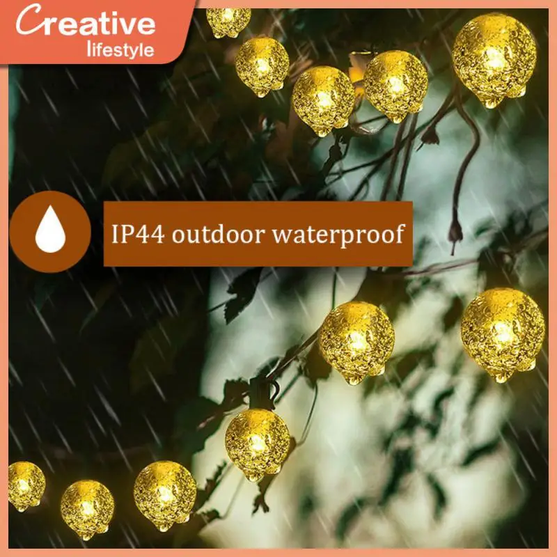 

Outdoor Garden Fairy Light String Led Crystal Globe Lights Camping Tent Garland Garden Party Fairy Lamp Home Decoration Navidad