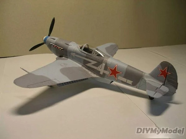 

DIYMyModeI Soviet yak-3 fighter DIY Handcraft Paper Model KIT Handmade Toy Puzzles Gift Movie props