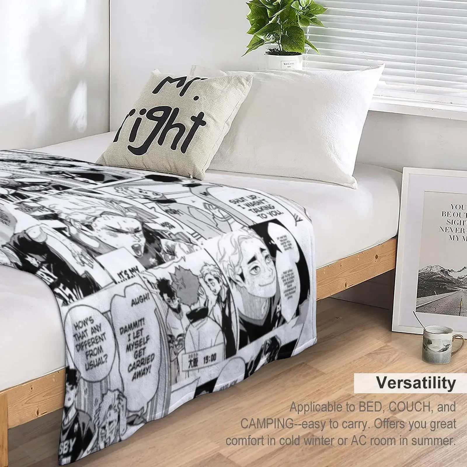 Sakuatsu (Atsumu and Sakusa) Timeskip Манга Панели Плед Зимние кровати Тяжелые роскошные