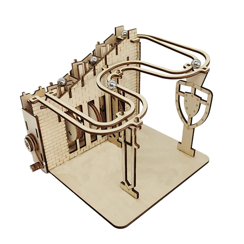 

3D деревянные головоломки Marble Run вращающийся трек механические шестерни конструктор инженерные наборы для взрослых подростков детские игру...