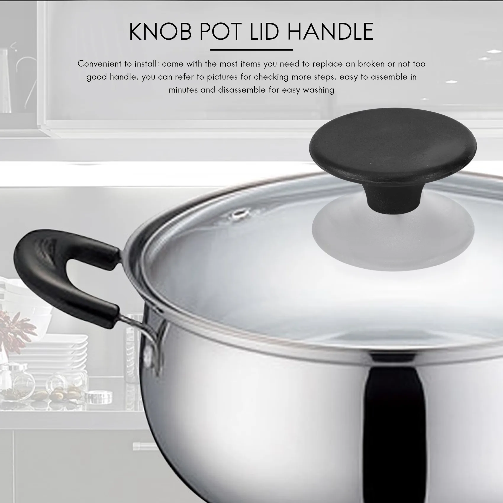 4 комплекта ручка для духовки бакелитовая сменная крышки кастрюли Aldi домашняя