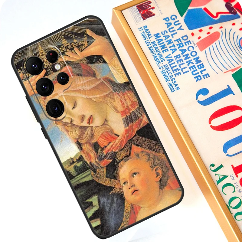Чехол Sandro Botticelli возрождения для Samsung Galaxy S24 S23 Ultra S22 Note 20 10 Plus S8 S9 S10 S21 S20 FE