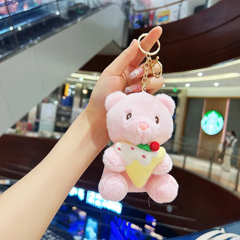 10 см Новая мультяшная милая искусственная подвеска Животные Мягкие плюшевые