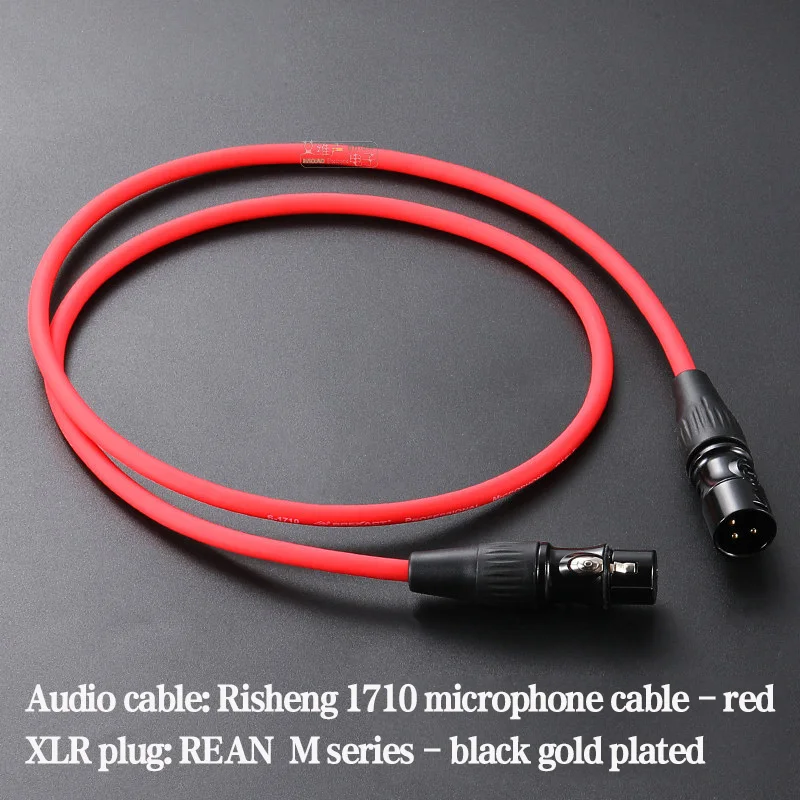 Фото Аудиокабель XLR (штекер-гнездо), 3-контактный балансный микрофонный кабель для микшера и сценических выступлений, сигнальный провод с защитой от помех №2
