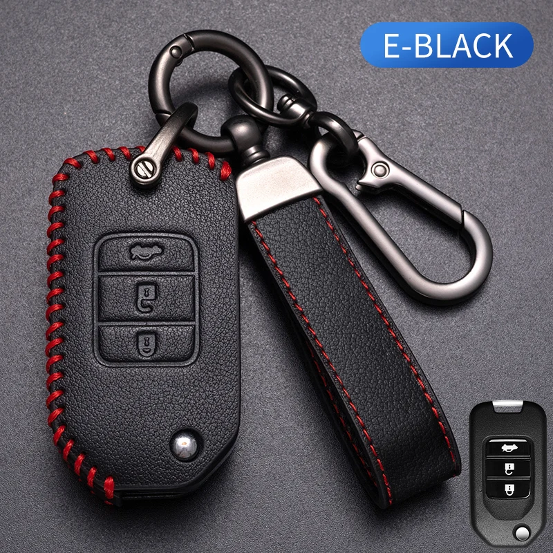 

Для Honda CIVIC ACCORD FIT ODYSSEY ACURA TLX-L Высококачественная верхняя крышка для автомобильного ключа из воловьей кожи