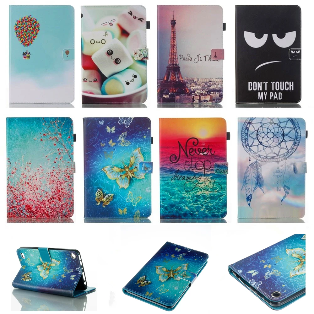 

Kindle Fire 7 Case Kids Baby Safe Dreaming Eiffel Tower painted PU Leather Case Cover For Amazon Kindle Fire 7'' 2015 Tablet