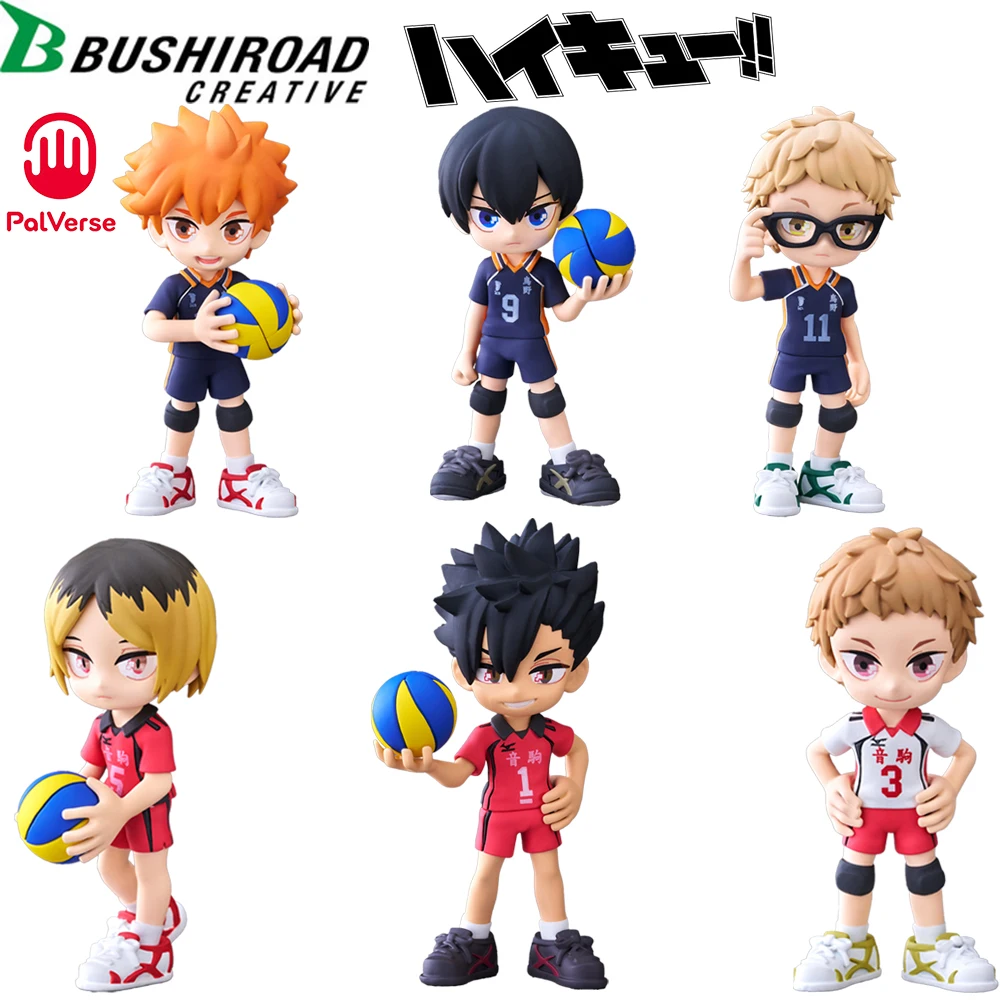 Фото В наличии Оригинальный Bushiroad Creative Palverse Haikyuu!! Полный набор аниме Q стиль фигурки модель игрушки подарки для фанатов девочек №1