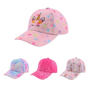Imported Baby Girl Sun Hat Unicorn Kids Trucker Hats Boys Baseball Cap Cute Adjustable Snapback Caps Sports T