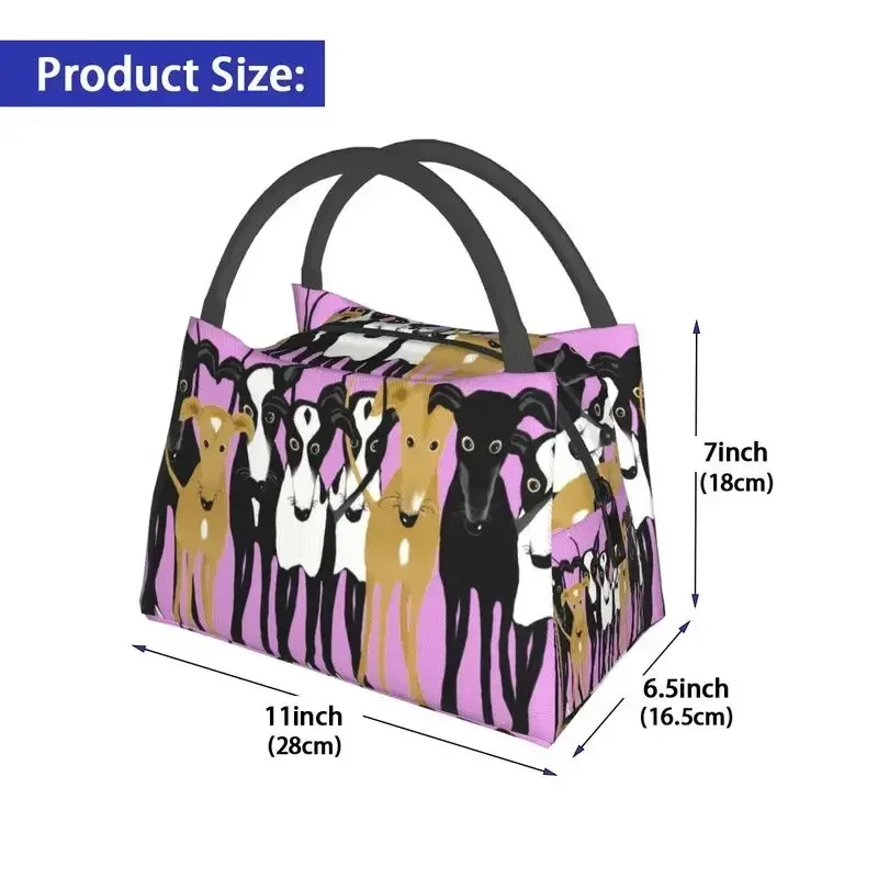 Герметичная сумка для ланча Greyhound женщин теплоизолированная Сумочка еды пикника