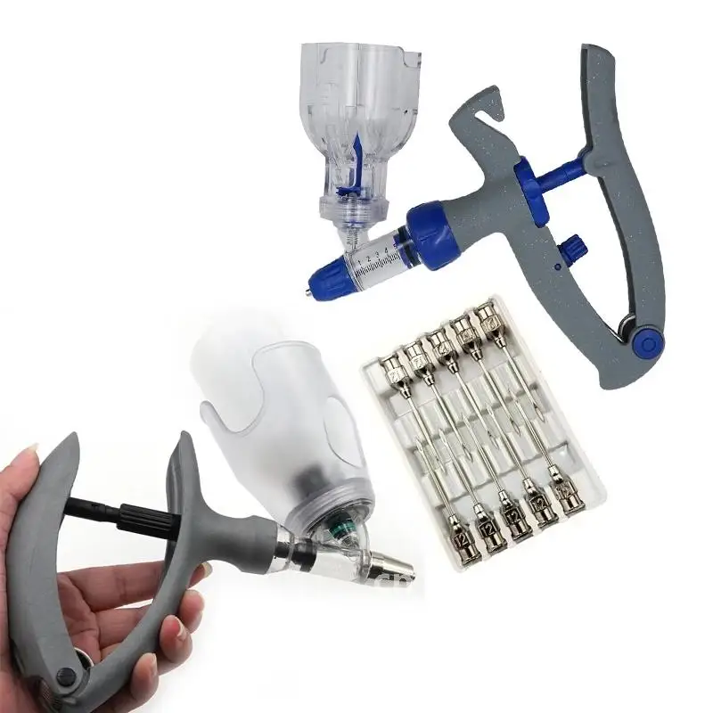 1 мл/2 мл/5 мл автоматический ветеринарный непрерывный шприц для инъекций животных