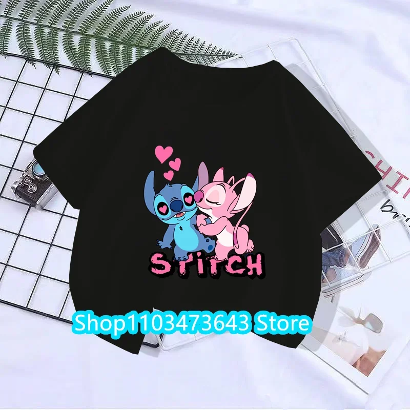 Футболка Y2k с рисунком из мультфильма Лило Стич