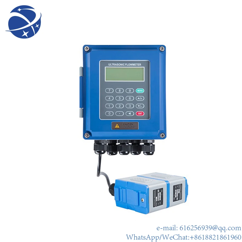 

yyhc DC-JUF-2000B Digital Ultrasonic Flowmeter Industrial Separate Fixed Ultrasonic Water Flow Meter Sensor