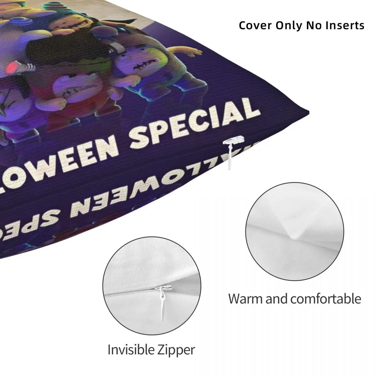 Наволочки Y2K с принтом в виде мультяшного рисунка на Хэллоуин