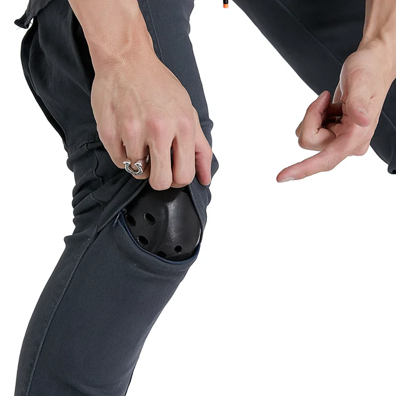 LOMENG Motorcycle Jeans Motorbike Motocross Cycling Jeans Safety CE Knee Armored Moto Ride Trousers Pants for Men LM114-6