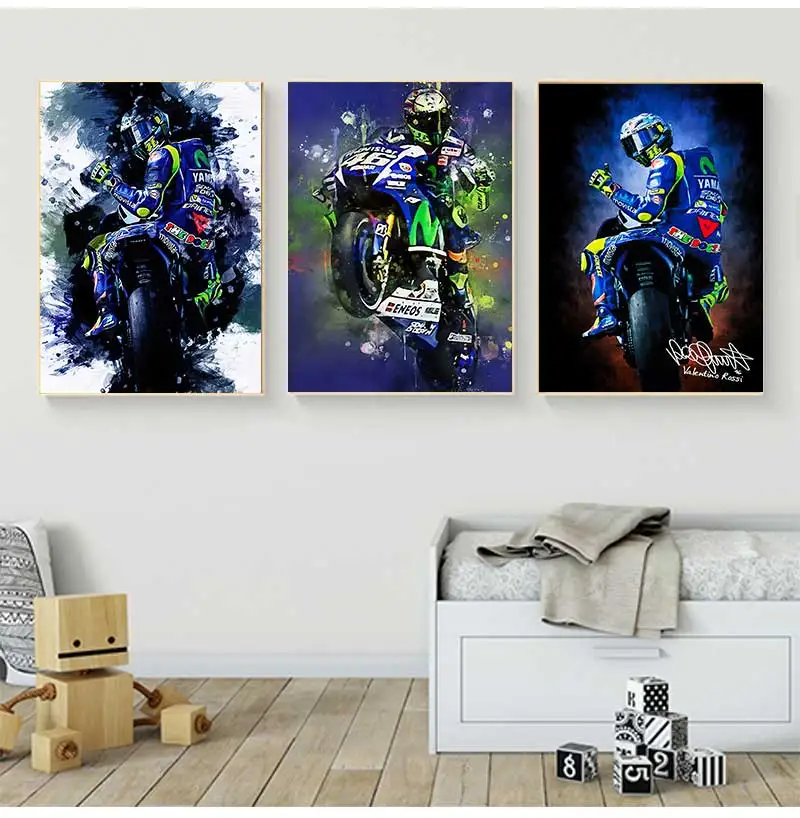 Постер с изображением автомобиля Racer Valentino