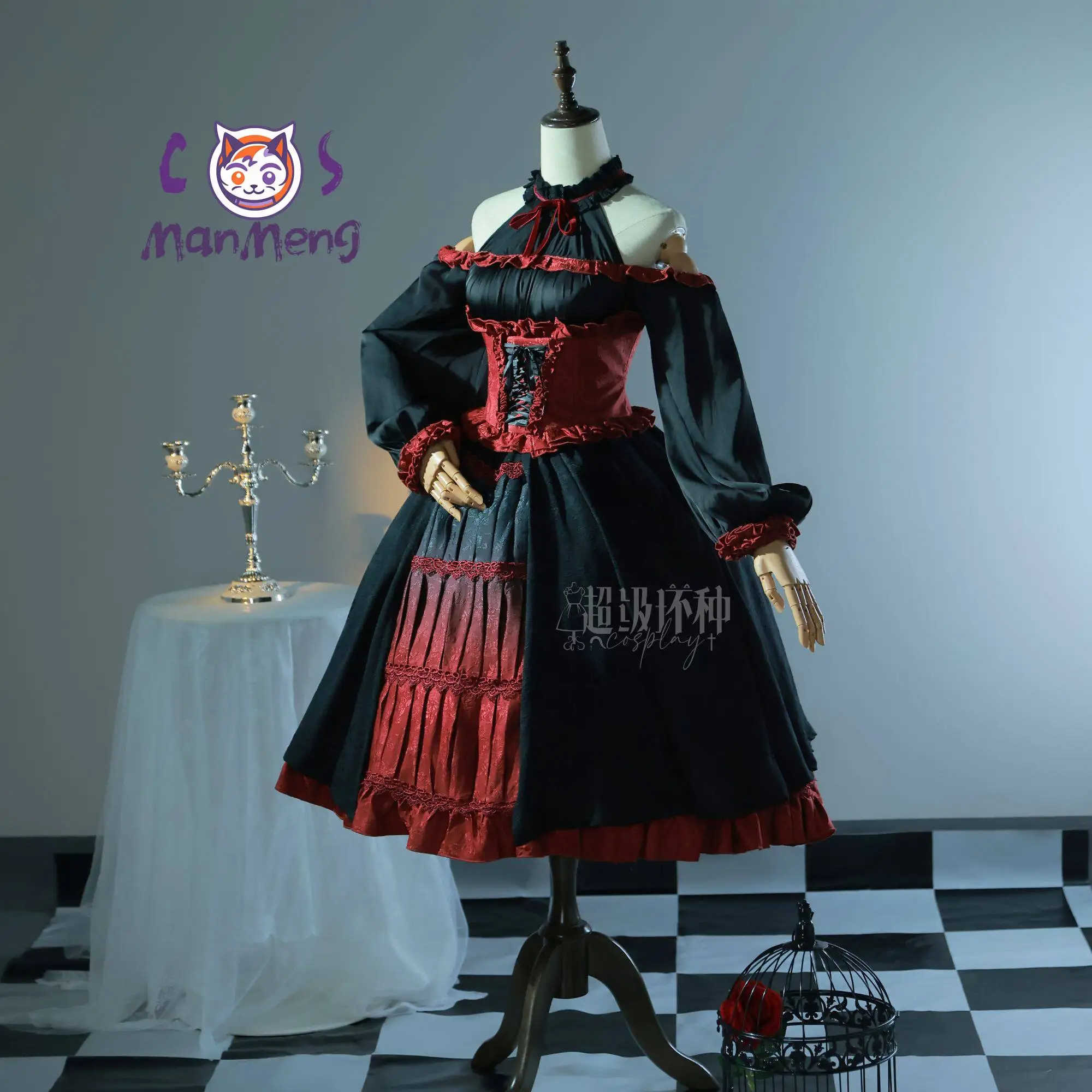 Фото Костюм для косплея по аниме Danganronpa от Celestia Ludenberg и Yasuhiro Taeko: роскошное готическое платье для 10-летия Spring Festival Gala №2