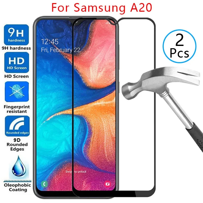9d защитный чехол из закаленного стекла для samsung a20 galaxy a 20 20a защитная сумка