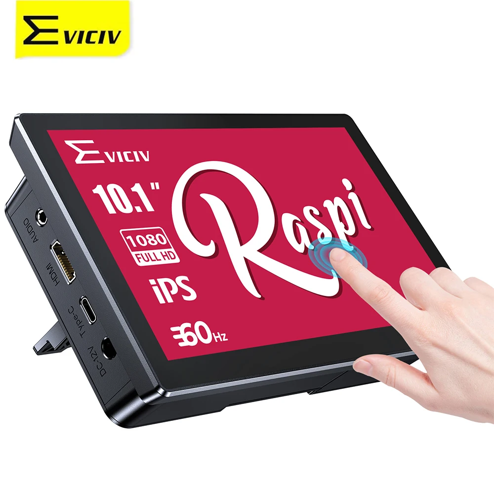 

EVICIV Raspberry Pi 4 Case with Toush Screen Portable Monitor for Raspberry 2 3 4 HDMI IPS Display PC Laptop XBox PS 10"/7inch