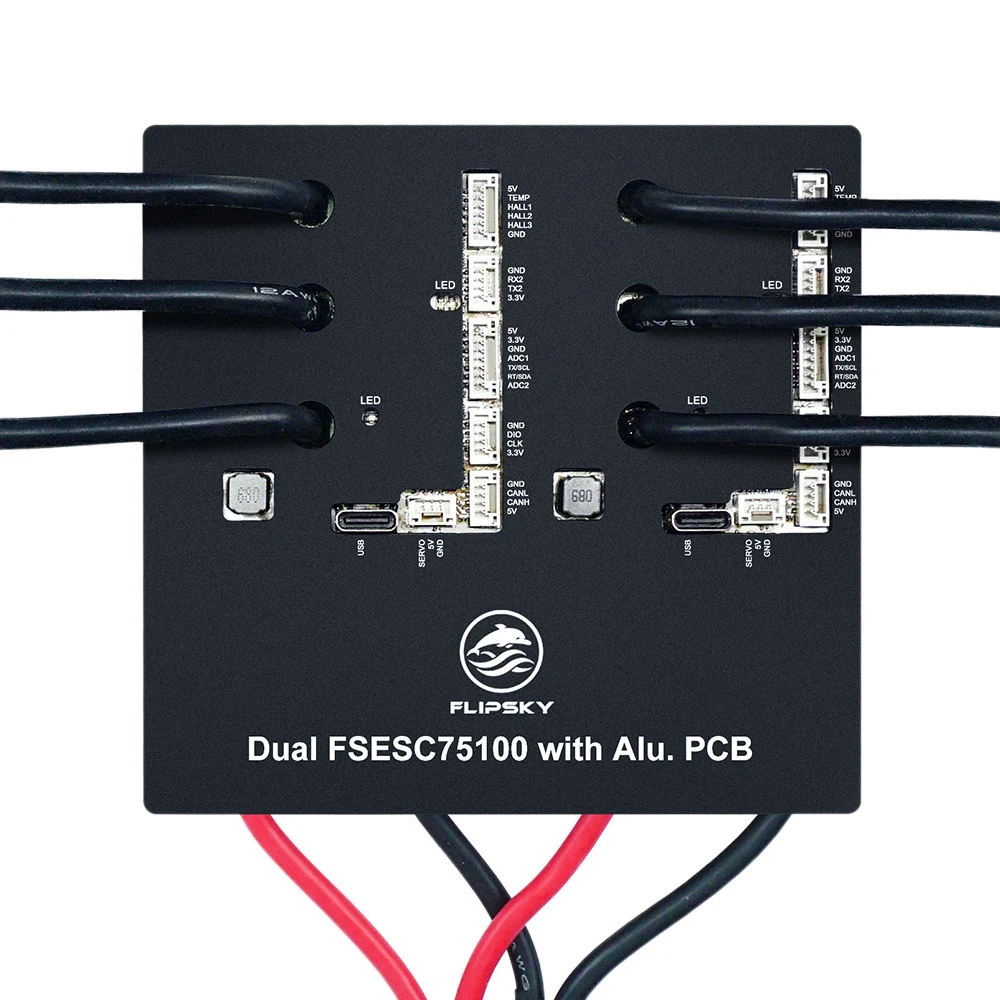

Flipsky Dual 75100 with Aluminum PCB Based on VESC for Electric Skateboard / Scooter / Ebike Speed Controller