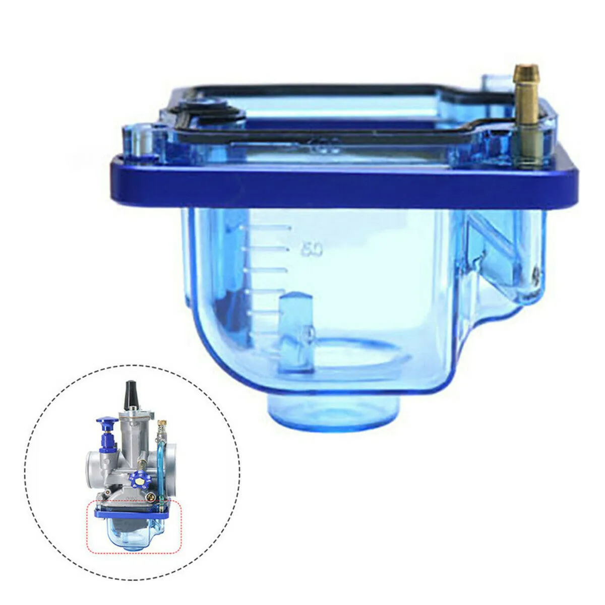 

Motorcycle Transparent Carburetor Bottom Float Bowl Plastic Shell Clear Float Bowl Oil Cup Fit For PWK I II III (21mm-34mm) Carb