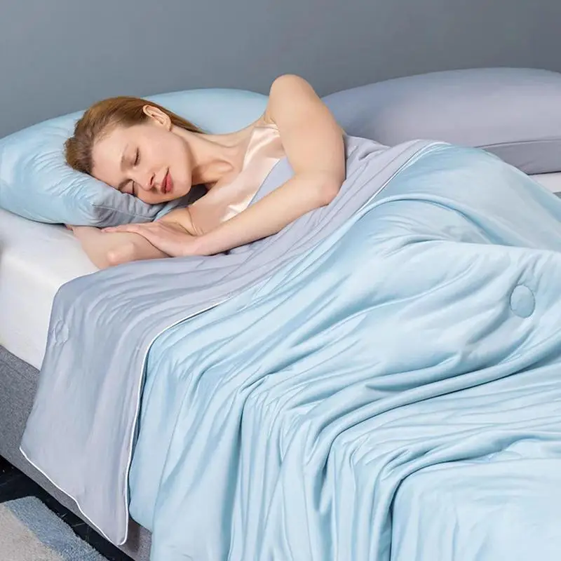 

Охлаждающие одеяла для кондиционера, гладкое легкое одеяло, летнее охлаждающее одеяло, двухстороннее охлаждающее тканевое одеяло переменного тока