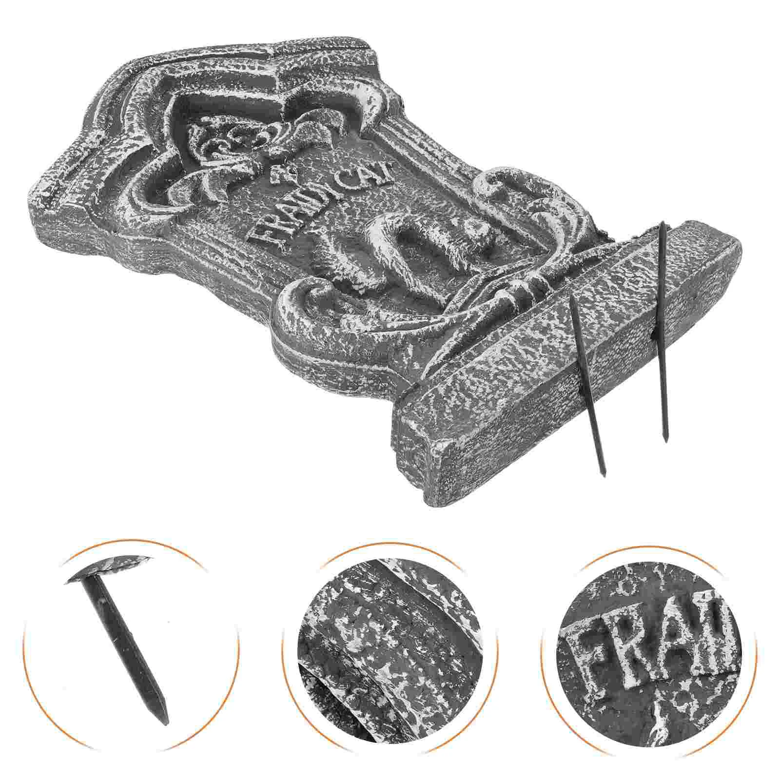 

Tombstone Decor Yard Tombstones Decorations Sign Decoration Gravestone Graveyardoutdoor Signs Adornment Prop Stake Stakes