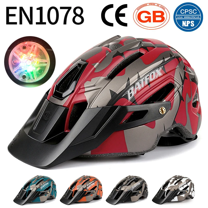 

Новинка 2023, мужской велосипедный шлем BATFOX, шлем для горного велосипеда, шоссейный велосипед с интегрированным формованием, уникальные сезонные универсальные защитные шлемы