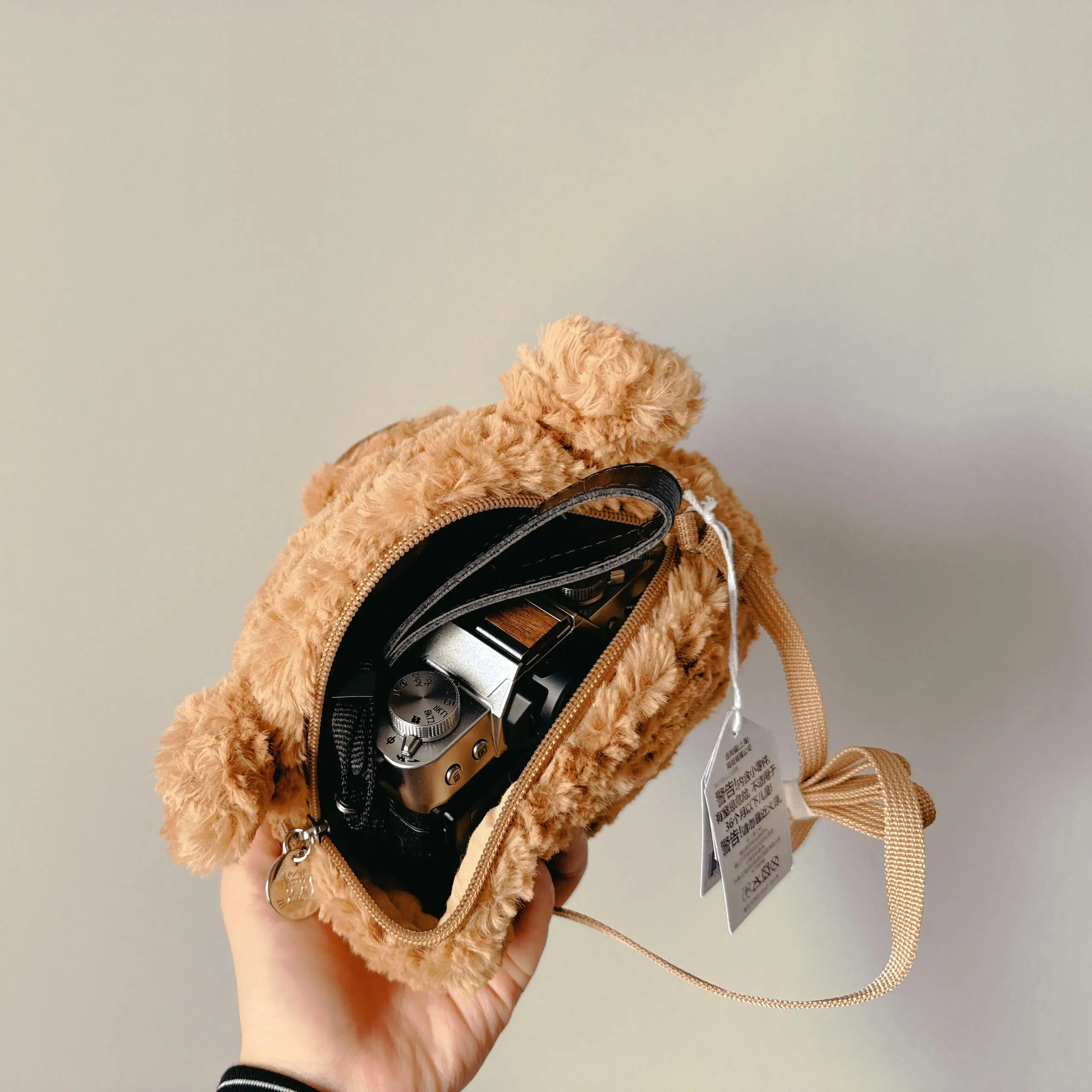 Подходит для mini12 Jellycat сумка хранения камеры с головой медведя брелоков