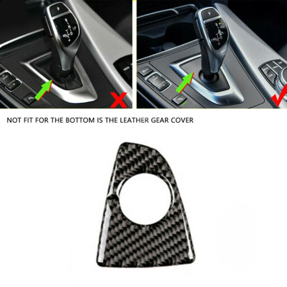 

1pc Gearshift Panel Base Cover Decoration Gearbox Carbon Fiber Parts Accessories