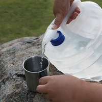 portable water bucket outdoor car wash camping travel plastic folding bucket pe compression expansion bottle foldable kettle 10l
