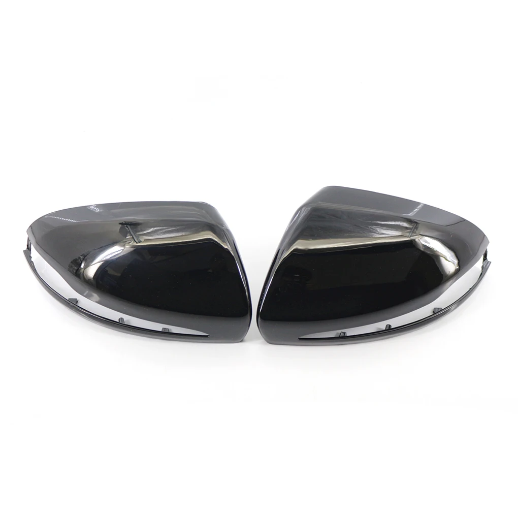 

Pack of 2 Rearview Cups Heat-resistance Craftsmanship Exterior Part Side Mirror Cover Car Accessories Black Mirrors Shell